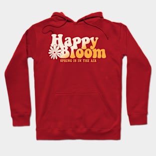 Happy Bloom Flower Typography Hoodie